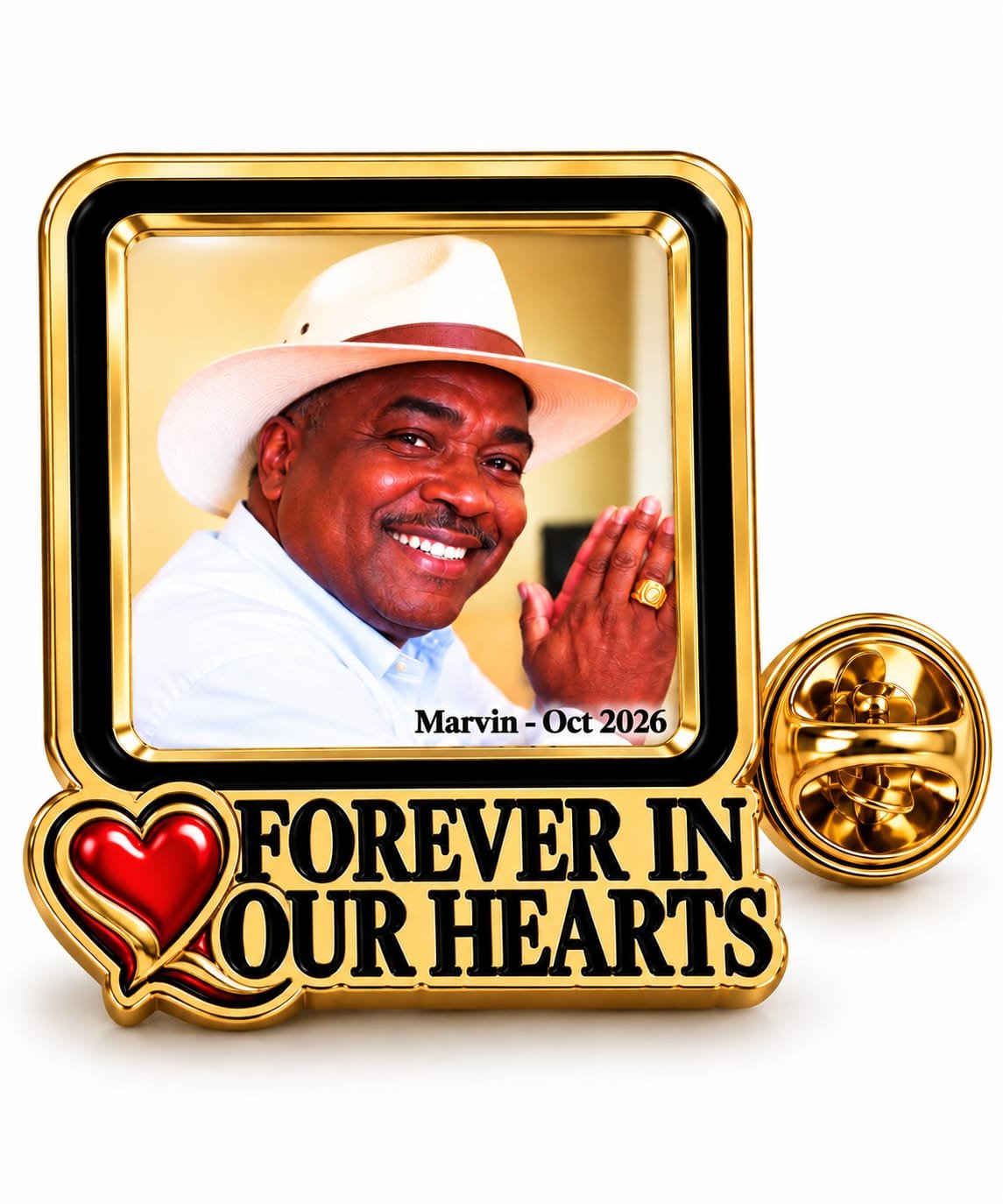 Forever in Our Hearts Memorial Lapel Pin